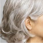 красота, седые волосы